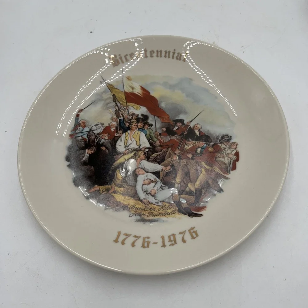 Bicentennial Battle of Bunker Hill Commemorative Plate
